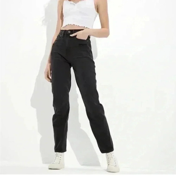 American Eagle Outfitters Denim - American eagle highest rise 90’s boyfriend denim jeans in black sz. 12 EUC